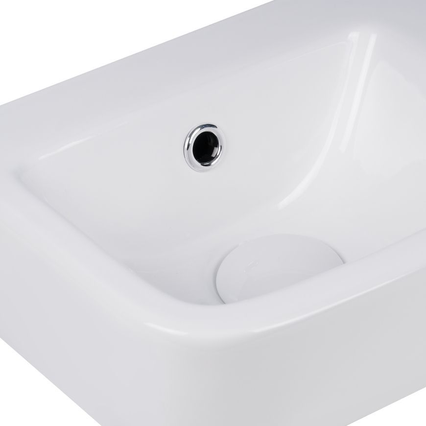 Раковина QTAP Tern 375х245х135 White с донным клапаном QT171110100RW - QT171110100RW
