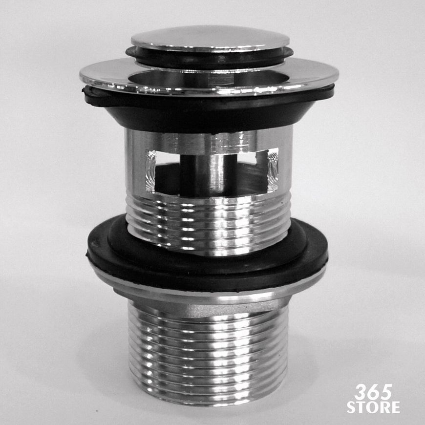 Донний клапан IMPRESE Pop-up хром для раковини 1 1/4" з переливом - PP280stribro