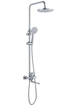 Душевая система латунная Lidz Astra 1030 на три потребителя (с изливом) Chrome LDAST1030CRM48086 - LDAST1030CRM48086