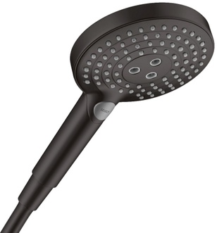 Ручной душ HANSGROHE Raindance Select S 120 3jet EcoSmart 9 l/min Matt Black 26531670 черный матовый - 26531670