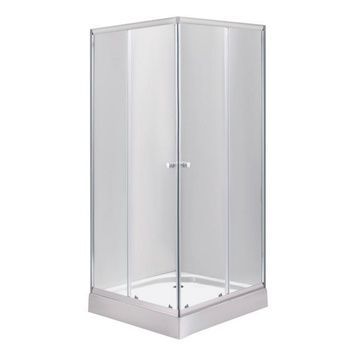 Душова кабіна LIDZ WAWEL 80x80, низький, скло прозоре 4 мм - LWASC8080SATLOWTR