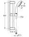Душова система GROHE Tempesta 100 27853001 (1 режим) хром - 27853001 - 2