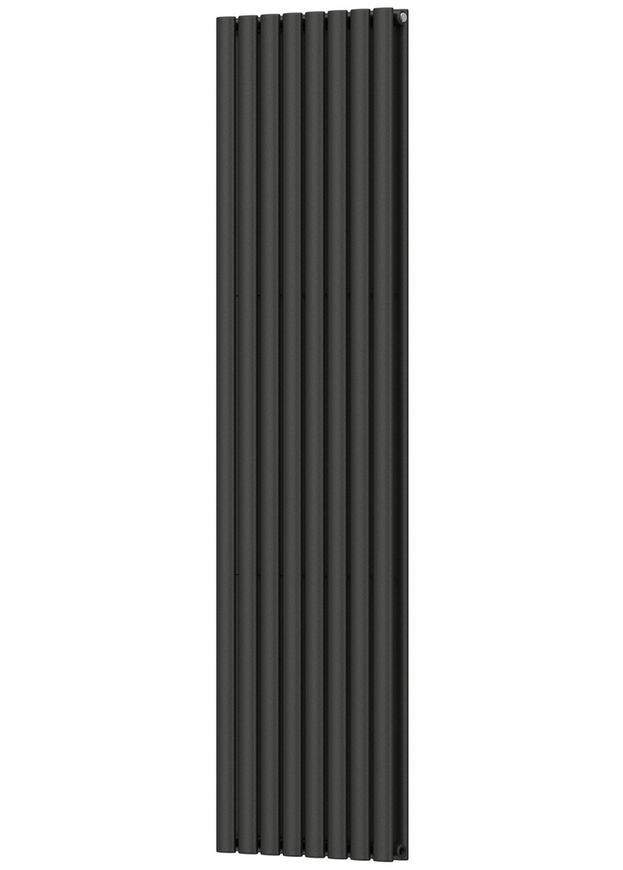 Радиатор водяной дизайнерский NAVIN Ellipse Double 480х1800-8 anticor черный муар 02-245033-4818 - 02-245033-4818