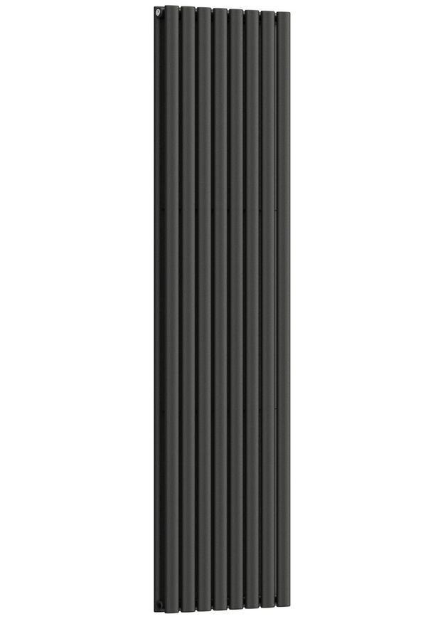 Радиатор водяной дизайнерский NAVIN Ellipse Double 480х1800-8 anticor черный муар 02-245033-4818 - 02-245033-4818
