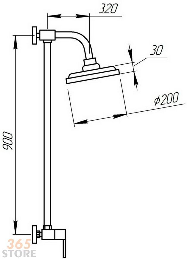 Душова система POTATO P3530B - POTP3530B