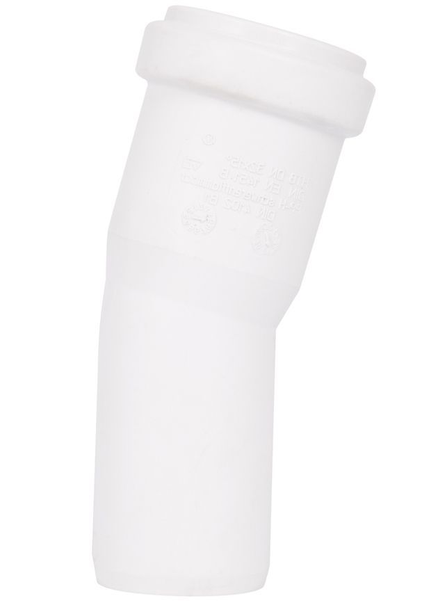 Колено канализационное Ostendorf-OSMA HT-System PLUS d32&times;15&deg; "Белый" SD00057578