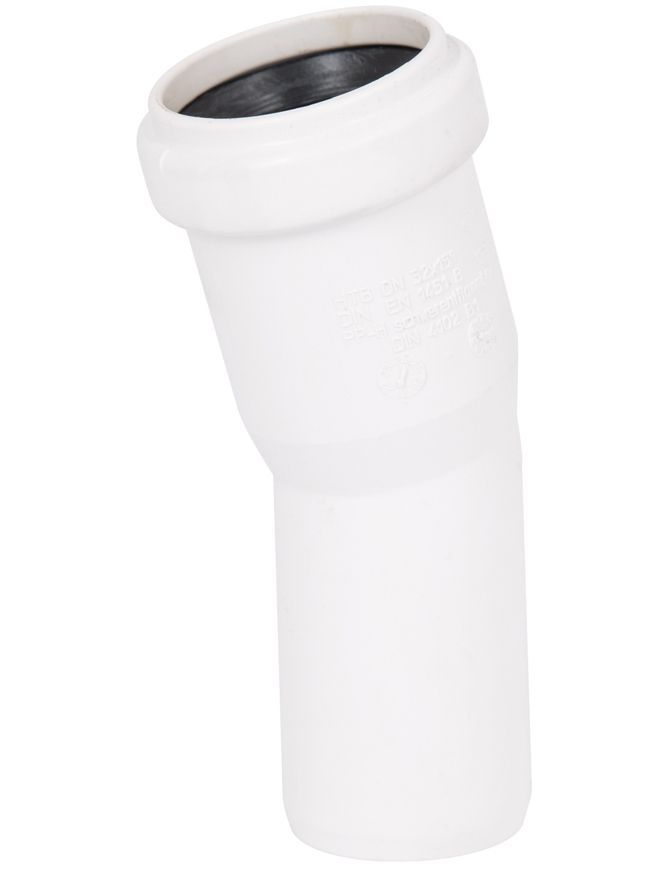 Колено канализационное Ostendorf-OSMA HT-System PLUS d32&times;15&deg; "Белый" SD00057578