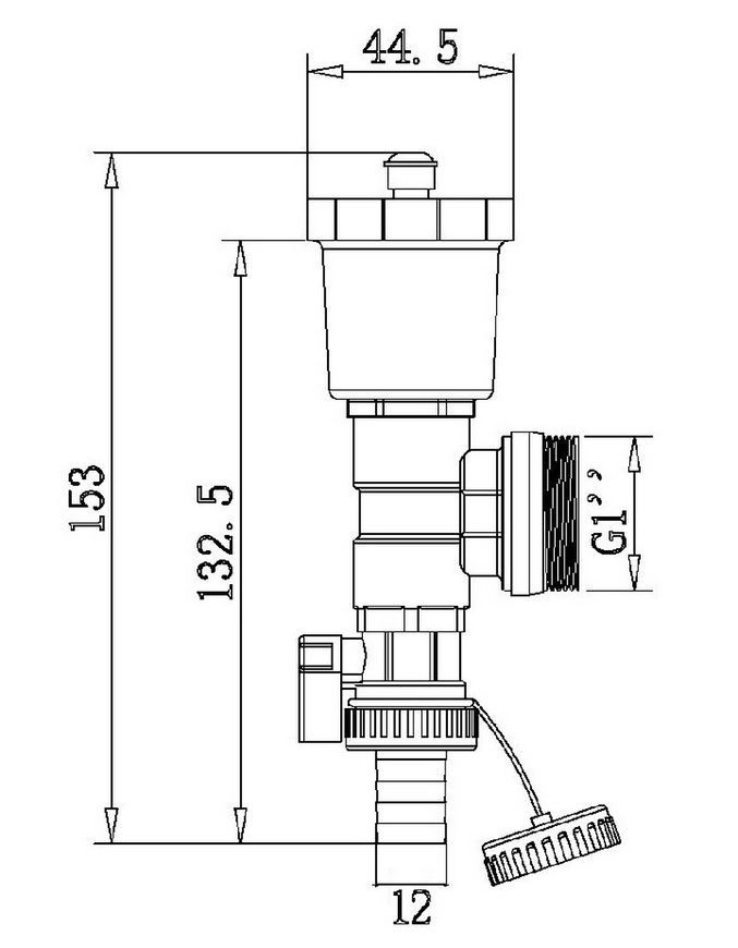 Торцева група SD FORTE 1" для колектора SFE00725 - SFE00725