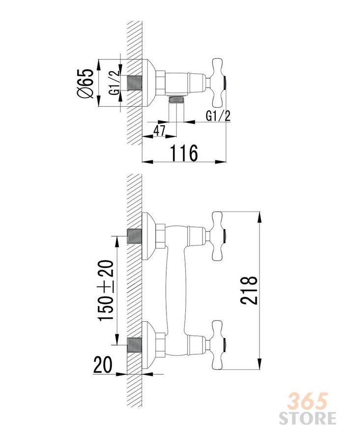 Змішувач для душа IMPRESE RALSKO NEW 15240NEW хром - 15240NEW