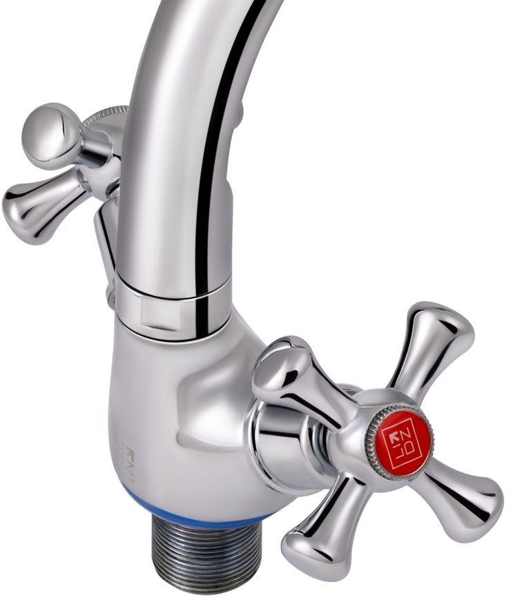 Змішувач для кухні Lidz Lamb 276F двохвентильний Chrome LDLAM276FCRM22019 - LDLAM276FCRM22019