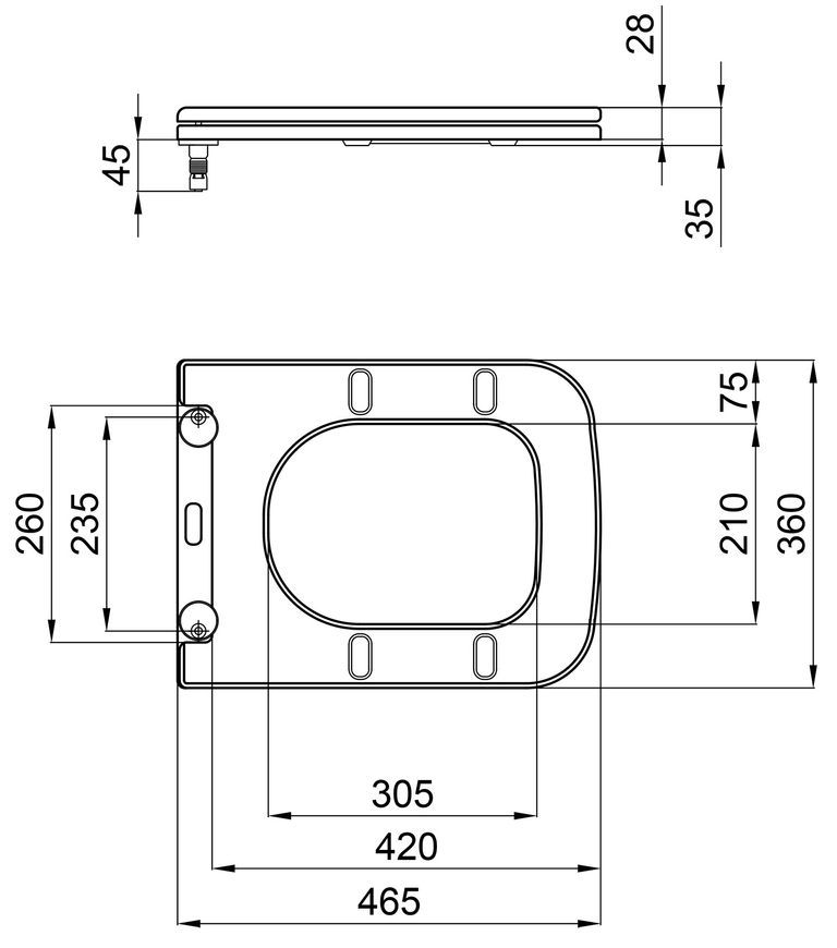 Сидіння для унітаза QTAP (Tern) з мікроліфтом Slim QT99HXU10W - QT99HXU10W