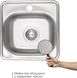 Кухонна мийка LIDZ 3838 Decor 0,6 мм (160) - LIDZ3838DEC06 - 6