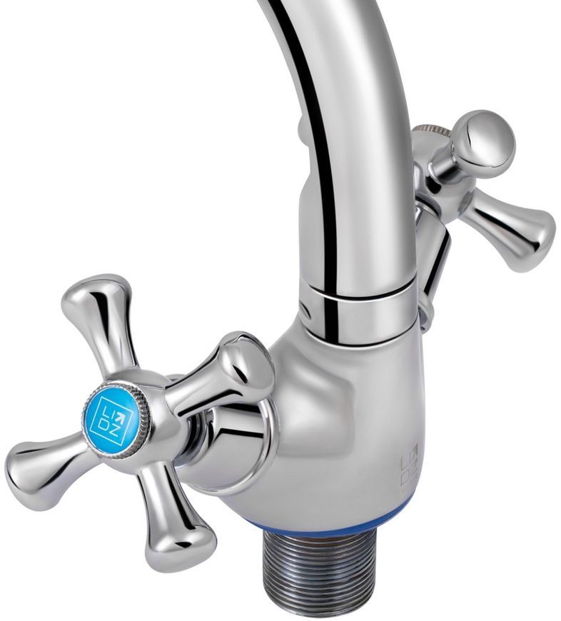Змішувач для кухні Lidz Lamb 276F двохвентильний Chrome LDLAM276FCRM22019 - LDLAM276FCRM22019