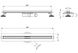 Трап лінійний VOLLE MASTER LINEA Flecha 500 мм гідрозатвор cepillado cromo 9046.212214 матовий хром - 9046.212214 - 3