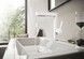 Смеситель для раковины HANSGROHE Finoris 230 2jet выдвижной излив Matt White 76063700 белый матовый с д/к push-open - 76063700 - 4