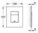 Панель смыва для унитаза GROHE Skate Cosmopolitan 38845KS0 - 38845KS0 - 10