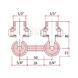 Кран (вентиль) двотрубний для сталевих панельних радіаторів Icma 1/2" №884 - 82884AD06 - 2