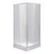 Душевая кабина LIDZ WAWEL 80x80, низкий, стекло прозр. 4 мм - LWASC8080SATLOWTR - 1