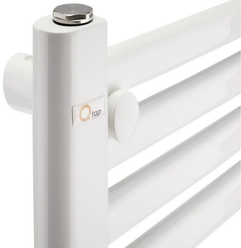 Полотенцесушитель водяной QTAP Dias (WHI) P15 800x500 HY белый - QTDIASWHIP15800500HY