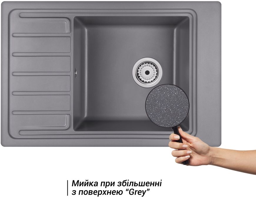 Кухонна мийка QTAP CS 7751 Grey (QTCS7751GRE) - QTCS7751GRE