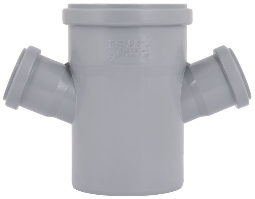 Хрестовина каналізаційна Ostendorf-OSMA HT-System PLUS d110/50/110/50&times;67&deg; SD00057208