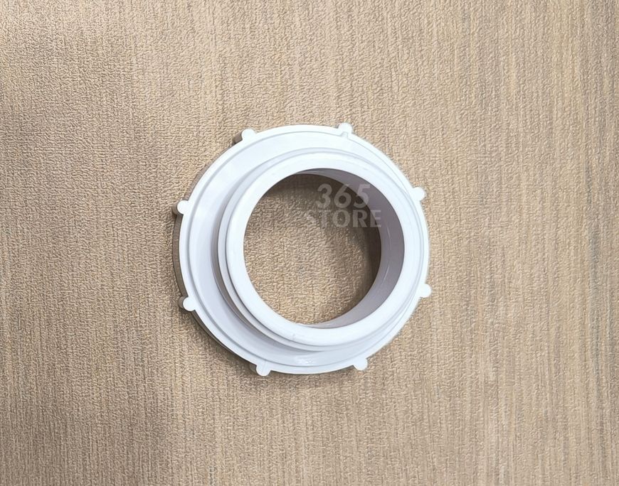 Редукція пластикова з гайкою McALPINE 1 1/2" х 1 1/4" біла HC54