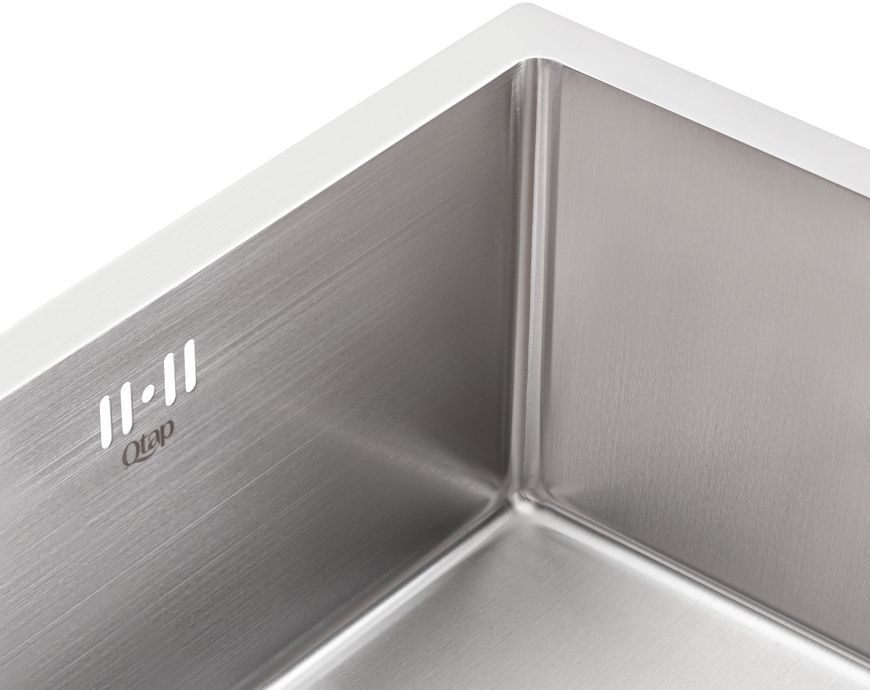 Кухонна мийка інтегрована QTAP D4645 2,7/1,0 мм Satin - QTD464510