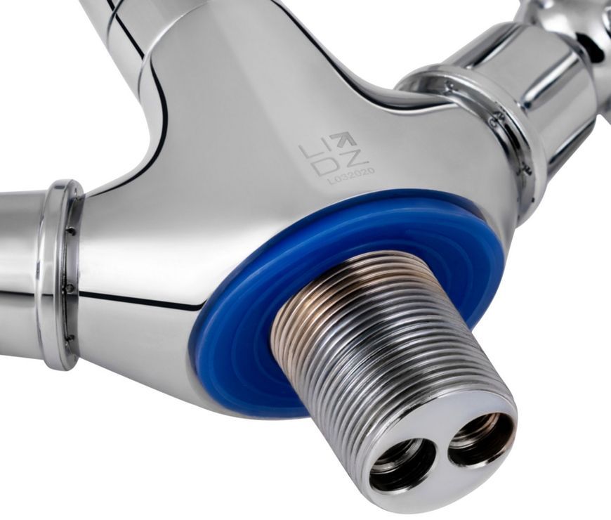 Змішувач для кухні Lidz Lamb 276F двохвентильний Chrome LDLAM276FCRM22019 - LDLAM276FCRM22019