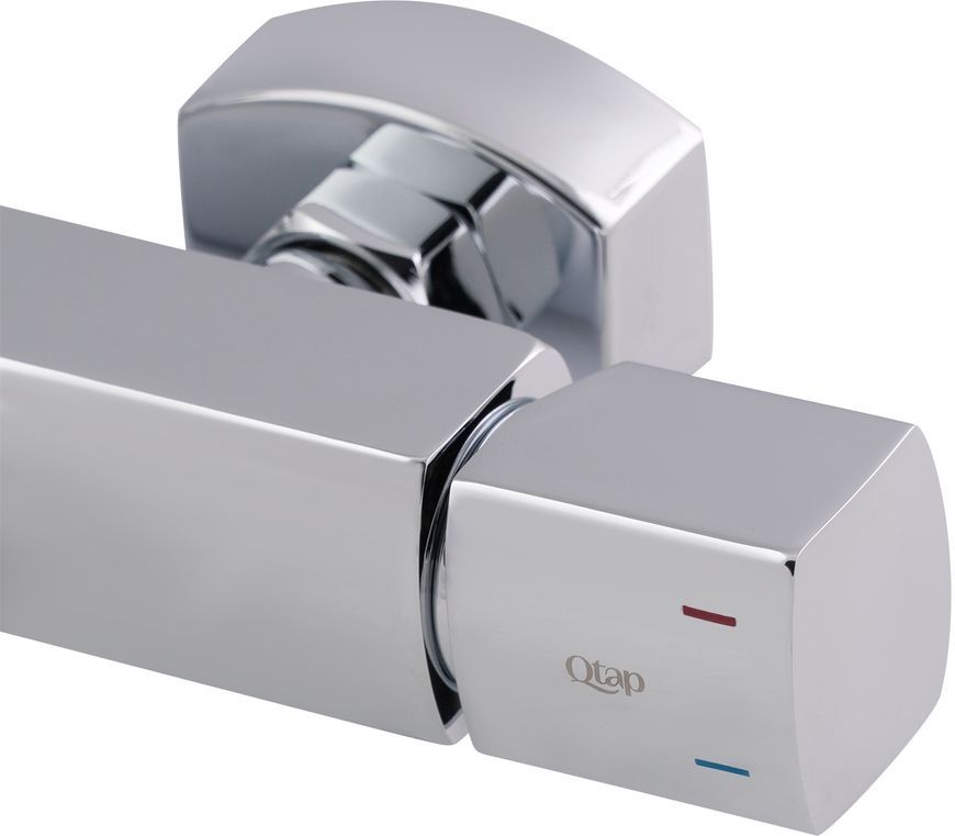 Змішувач для ванни QTAP Krychle 3052104GC з коротким виливом - QTKRL3052104GC