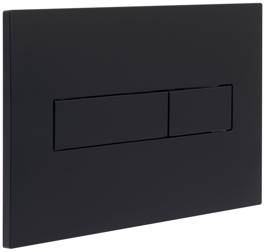 Клавіша змиву Qtap Standard 152x236x28 мм, Matt Black, лінійна QTSTD164BLM49473 - QTSTD164BLM49473