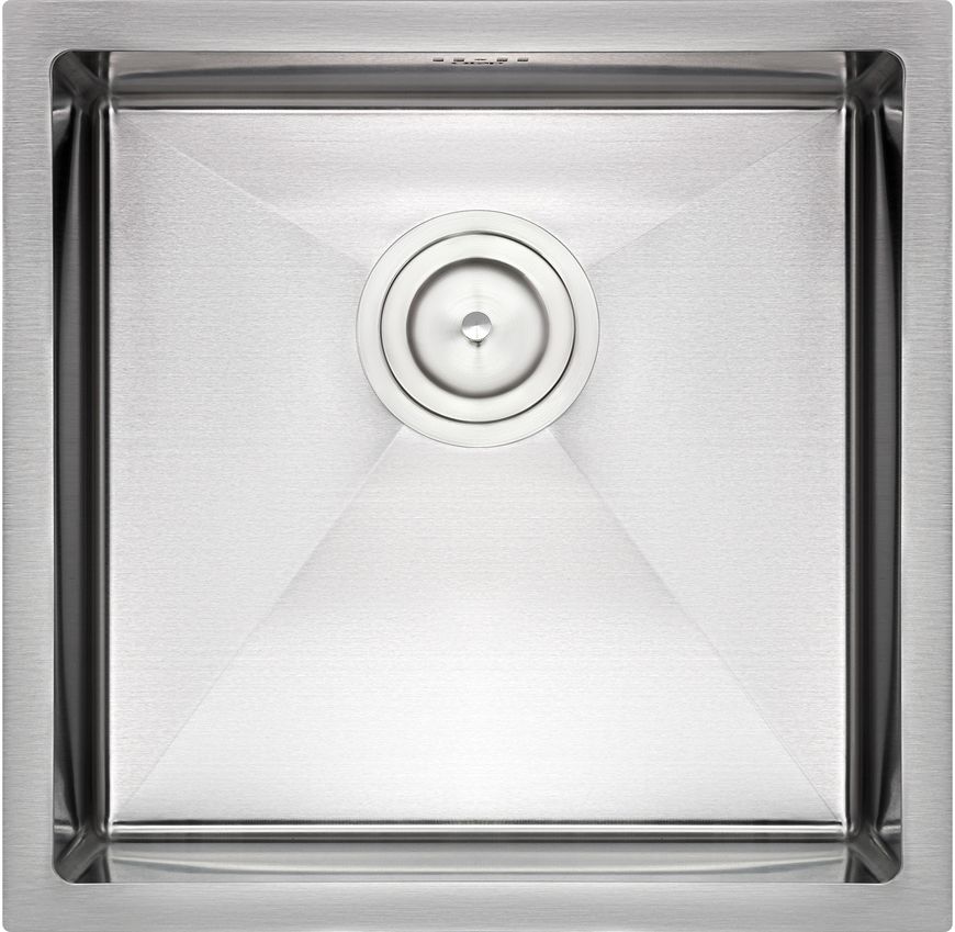Кухонна мийка інтегрована QTAP D4645 2,7/1,0 мм Satin