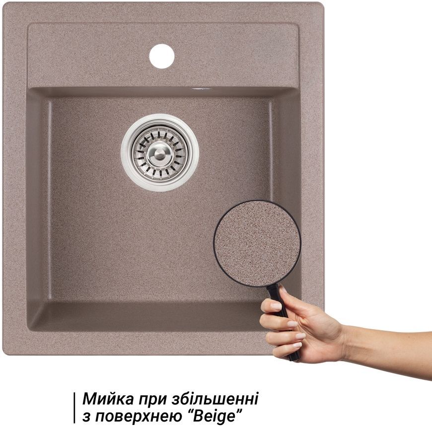 Кухонная мойка QTAP CS 5046 Beige (QT5046BEI551) - QT5046BEI551