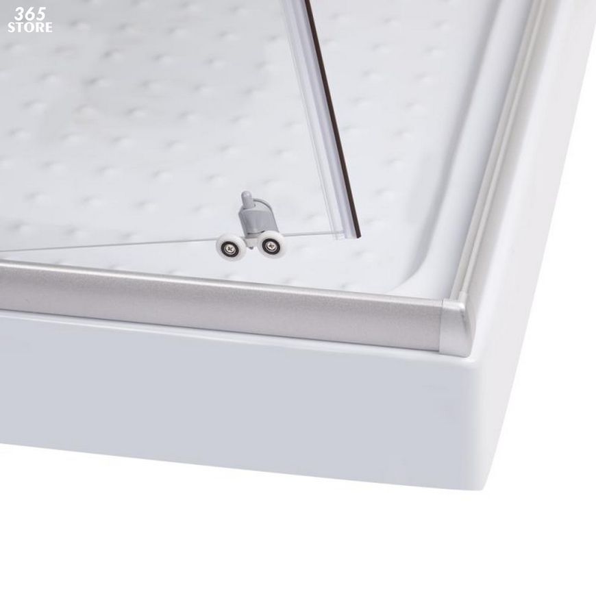 Душевая кабина LIDZ WAWEL 80x80, низкий, стекло прозр. 4 мм - LWASC8080SATLOWTR