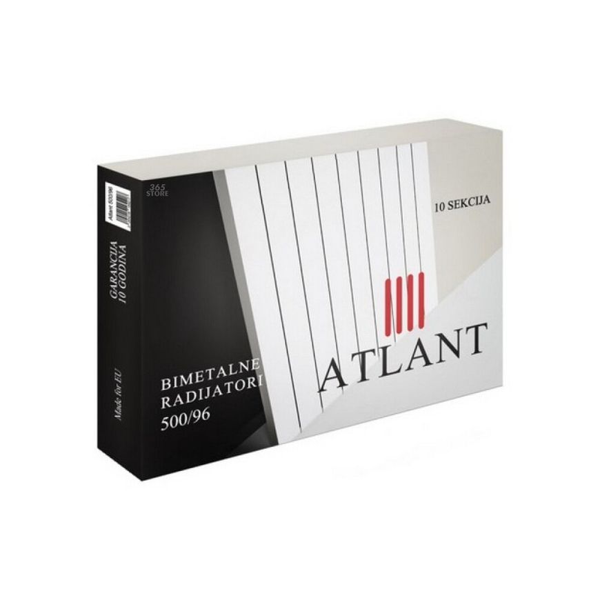 Радіатор біметалевий ATLANT 500/96 - A50096B-
