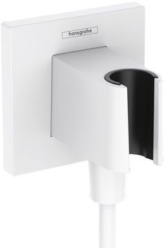 Шланговое подключение с держателем HANSGROHE FixFit E Matt White 26889700 белый матовый - 26889700