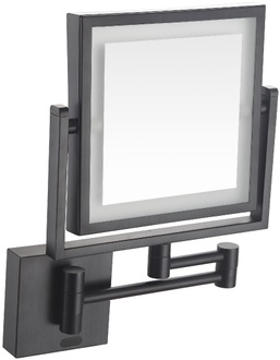Зеркало косметическое VOLLE сенсорное с датчиком движения квадратное de la noche 2500.280604 черный матовый - 2500.280604