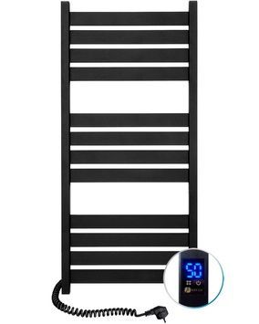 Полотенцесушитель электрический NAVIN Largo 500х1200 Sensor таймер регулятор левый 12-244153-5012 черный муар - 12-244153-5012