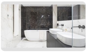 Дзеркало QTAP Tern 1200x700 прямокутне з LED-підсвічуванням, кнопковий вимикач QT1778120870120W