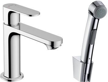 Змішувач для раковини HANSGROHE Rebris S 110 хром 72215000 з гігієнічним душем - 72215000