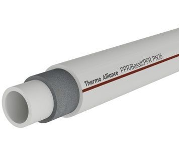 Труба поліпропіленова PPR Thermo Alliance Basalt SDR 6, 25х4,2 мм, 4 м, PN 25, армована скловолокном DSA722 - DSA722