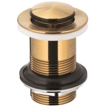 Донный клапан KFA ARMATURA GOLD 660-353-31 для умывальника 1 1/4" Cliсk-Claсk малый золото без перелива - 660-353-31