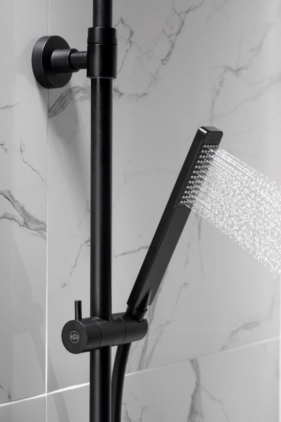 Душова система KFA ARMATURA LOGON PREMIUM BLACK з термостатичним змішувачем (5746-920-81) - 5746-920-81