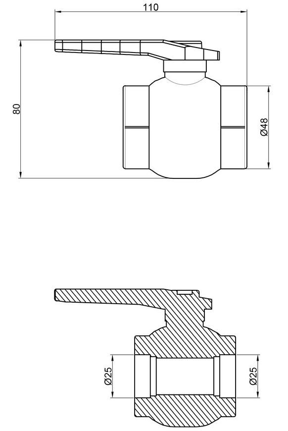 Кран шаровой PPR THERMO ALLIANCE 25 - DSW115
