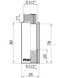 Удлинитель латунный хромированный Thermo Alliance Forte 1/2" ВРх1/2" НР, 80 мм TAF1301580
