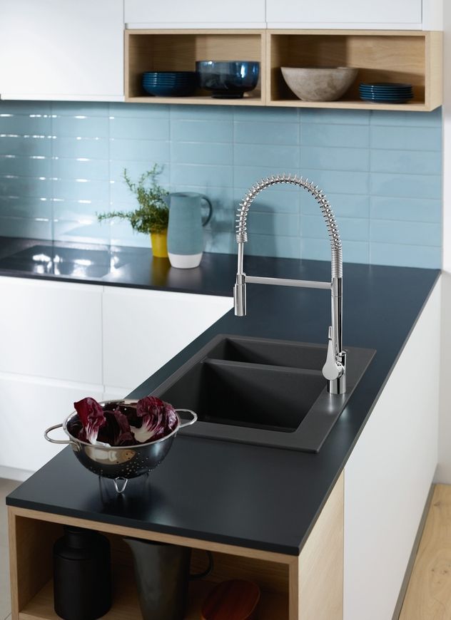 Змішувач для кухонної мийки HANSGROHE Cento XXL 2jet Semi Pro рефлекторний 14806000 - 14806000