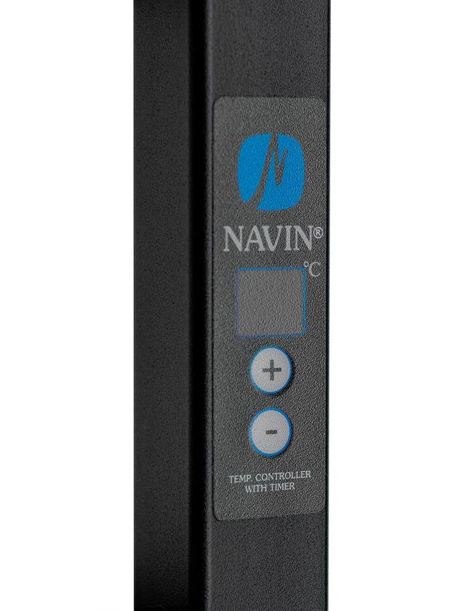 Полотенцесушитель электрический NAVIN Ellipse 500х800 Digital таймер регулятор правый чёрный 12-245052-5080 - 12-245052-5080
