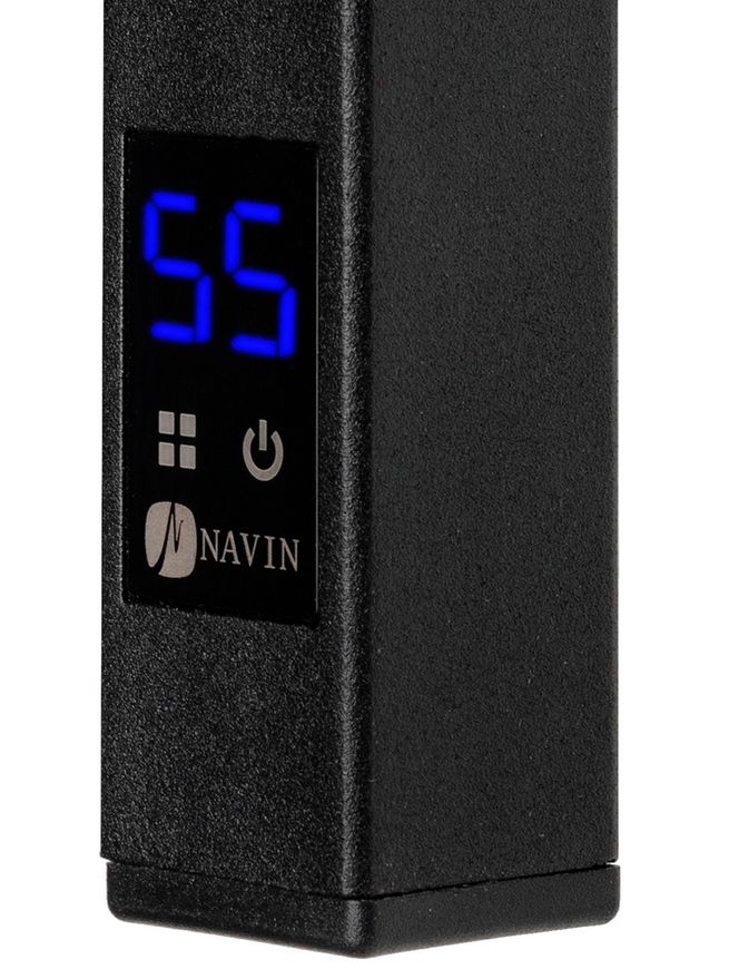 Полотенцесушитель электрический NAVIN Largo 500х1200 Sensor таймер регулятор левый 12-244153-5012 черный муар - 12-244153-5012