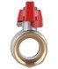 Кран кульовий Thermo Alliance Standart 1" ВР прямий, латунь, PN40, метелик SD602NW25PN40 - SD602NW25PN40 - 7