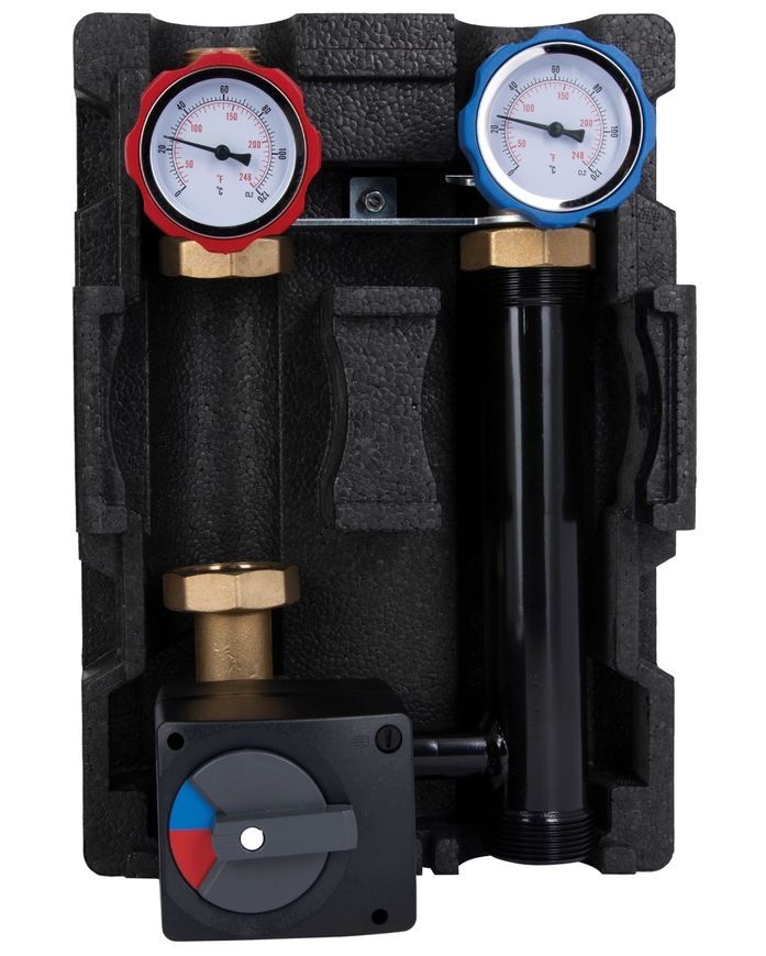 Насосная группа с автоматической регулировкой Icma 1 1/2"x1" левое подключение (без насоса) №R001 93R001AFS53SC
