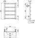 Полотенцесушитель водяной LIDZ Trapezium (CRM) D38/25 400x600 P5 - LTRPZD382540605WAT - 6